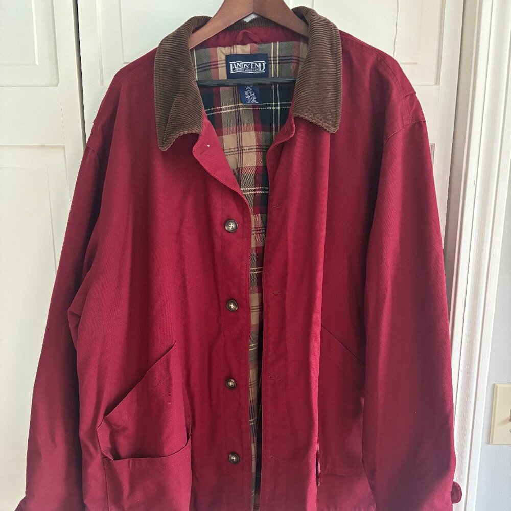 Lands' End Red Barn Coat Mens Sz 3XL